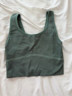 all in motion Ribbed Scoop Sports Bra - Sage